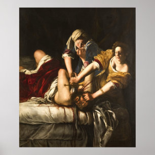 Judith Slay Holofernes - Artemisia Gentileschi Poster