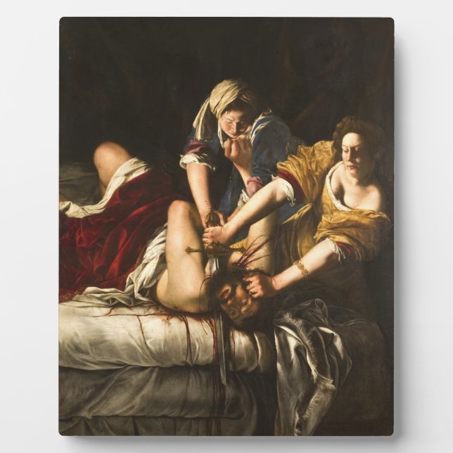 Judith Slaying Holofernes - Artemisia Gentileschi Fotoplatte (Vorderseite)