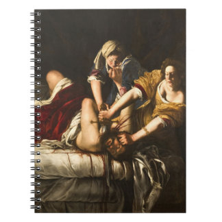 Judith Slaying Holofernes - Artemisia Gentileschi Notizblock
