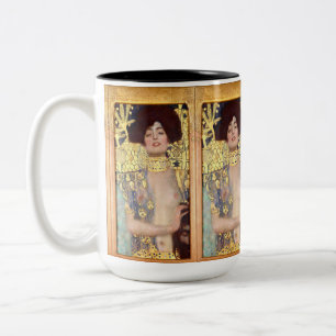 Judith und der Leiter von Holofernes von Gustav Kl Zweifarbige Tasse