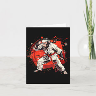 Judo-Affe Jiu-Jitsu Kung Fu Taekwondo MMA Affe Karte