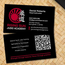 Judo-Akademie-Instructor - Kanji und aufgehende So