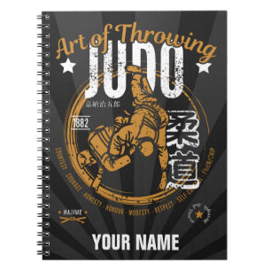 Judo : Art des Throwing Notizblock