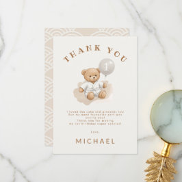  "Judo Bear’s First Belt" – 1st Birthday  Dankeskarte