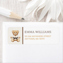 Judo Black Belt Bear Baby Shower Collection 