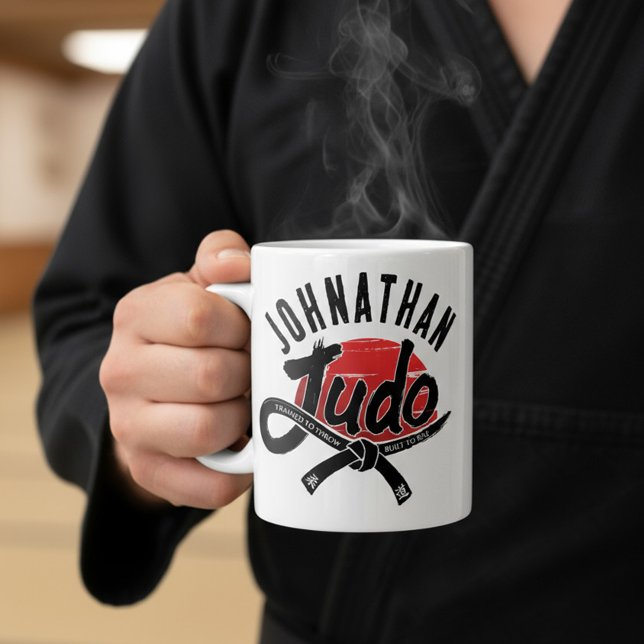 Judo - Black Belt -Rising Sun Kaffeetasse (Von Creator hochgeladen)