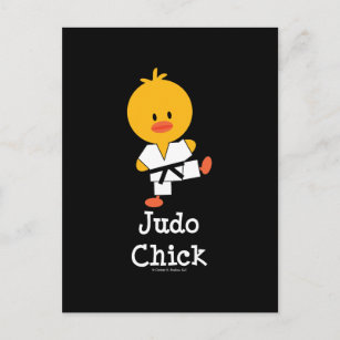 Judo Chick Postcard Postkarte