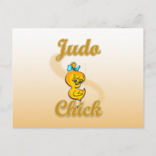 Judo Chick Postkarte
