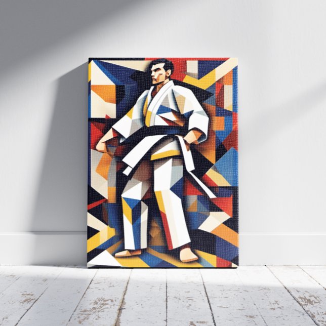 Judo Cubism Canvas Print Leinwanddruck (Von Creator hochgeladen)