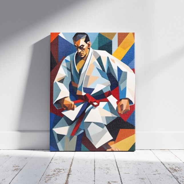 Judo Cubism Canvas Print Leinwanddruck (Von Creator hochgeladen)