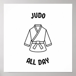 Judo den ganzen Tag Poster