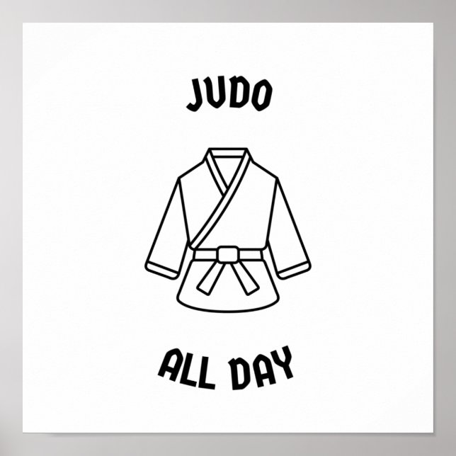 Judo den ganzen Tag Poster (Vorne)