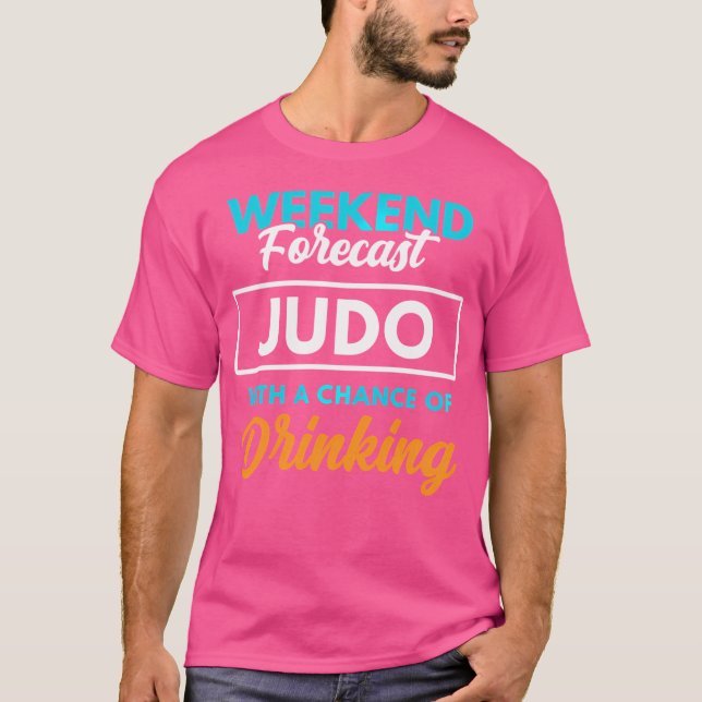 Judo Drinks Funny Judo T-Shirt (Vorderseite)