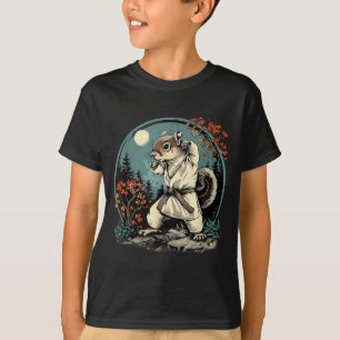 Judo Eichhörnchen Kickboxen Mond Martial Arts Judo T-Shirt