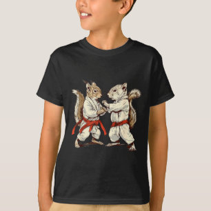 Judo Eichhörnchen Kung Fu Martial Arts Kickboxen T-Shirt