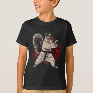 Judo Eichhörnchen Taekwondo Kung Fu Kickboxen Mart T-Shirt