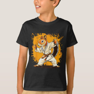 Judo Eichhörnchen Wasserfarbe Taekwondo Karate MMA T-Shirt