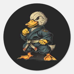 Judo-Ente MMA Taekwondo-Ente Kung Fu-Ente Martial Runder Aufkleber