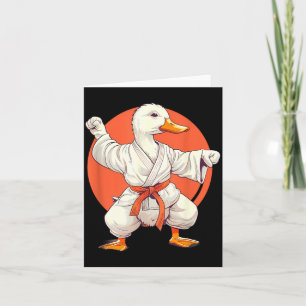 Judo-Ente-Taekwondo-Ente-Kampfsport-Kung-Fu-Ente Karte