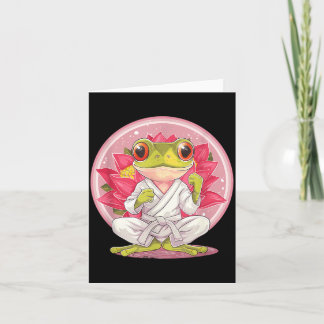 Judo Frosch Lotus Kampfsport Taekwondo Jiu-Jitsu Karte