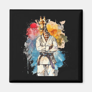 Judo Giraffe Natur Kickboxen Taekwondo Kampfsport Magnet