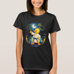Judo-Gummiente Natur-Kickboxen Taekwondo T-Shirt