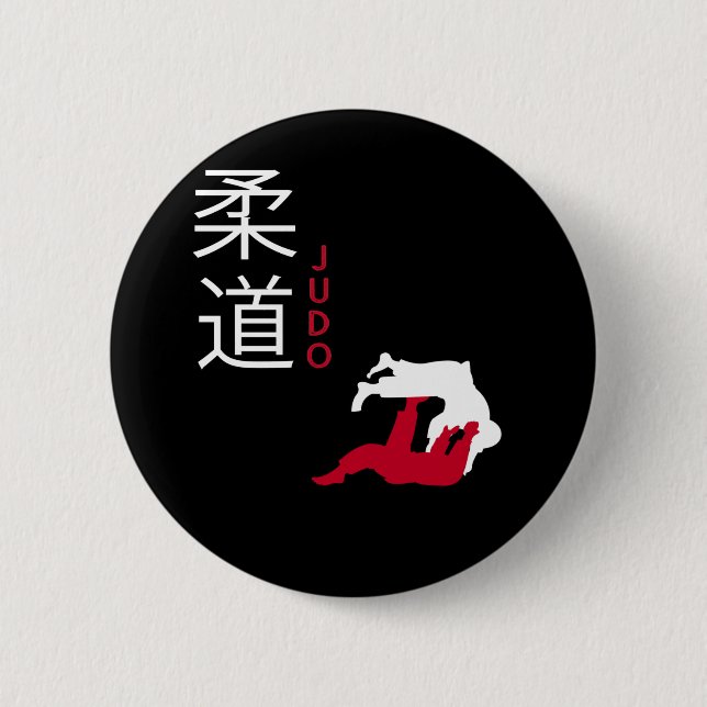 Judo Japanese Martial Arts Button (Vorderseite)