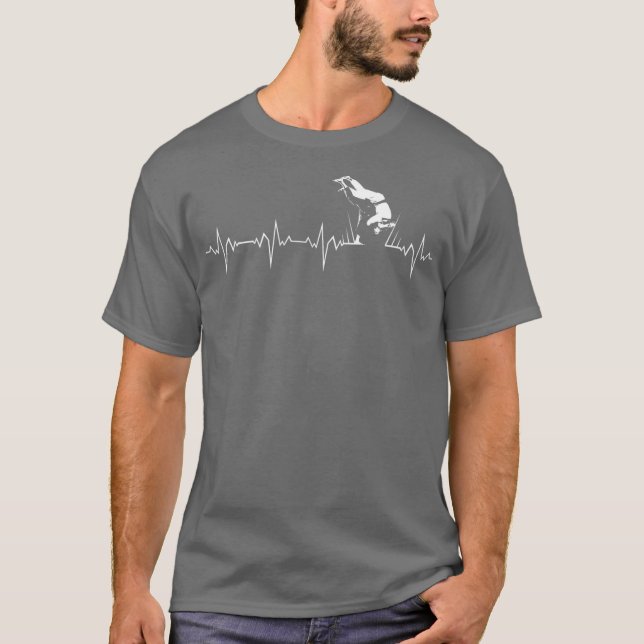 Judo-Kampfflugtimpuls EKG karate marate T-Shirt (Vorderseite)