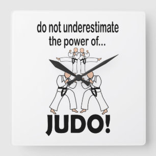 Judo Kampfsport Karate Taekwondo Judo Quadratische Wanduhr