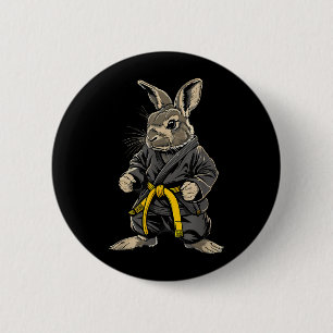 Judo Kaninchen Bunny Natur Kickboxen Taekwondo Button