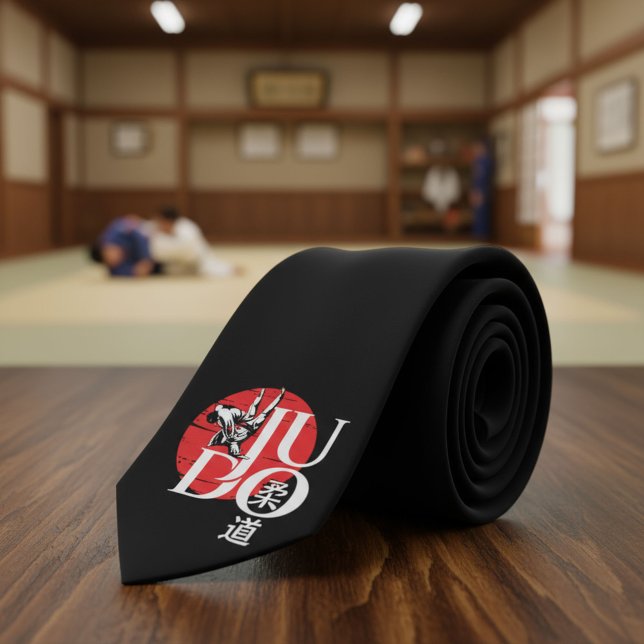 Judo -Kanji, aufgehende Sonne Krawatte (Von Creator hochgeladen)