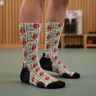 Judo Kanji, Judoka, Torii-Tore-Muster Socken