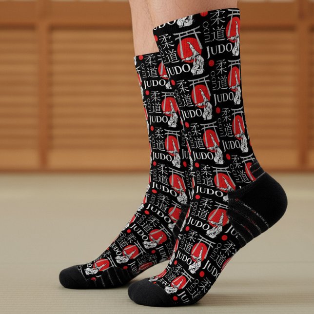 Judo Kanji, Judoka, Torii-Tore-Muster Socken (Von Creator hochgeladen)