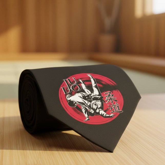 Judo Kanji und Rising Sun Throw  Krawatte (Von Creator hochgeladen)
