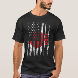 Judo Karate Martial Arts Ausbildung japanische Fla T-Shirt