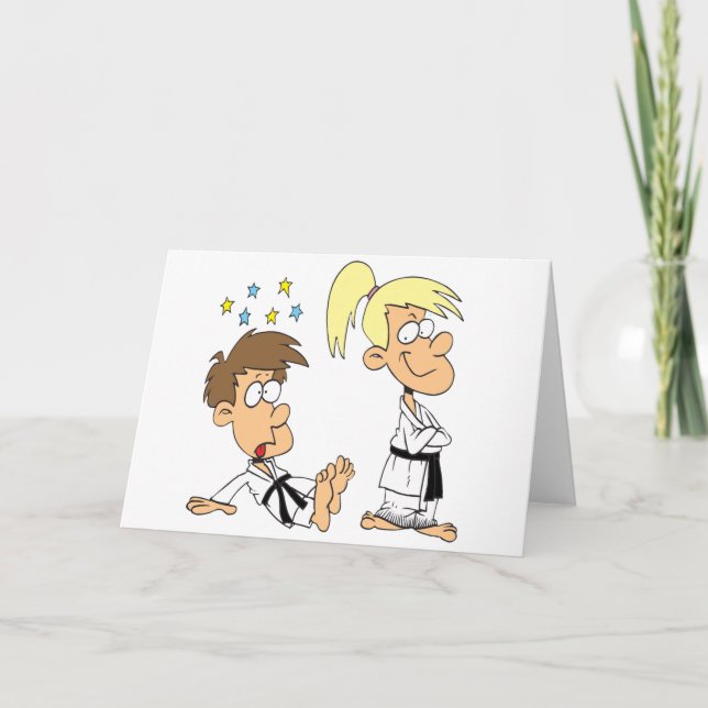 Judo-Kinder Karte (Vorderseite)