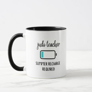 Judo-Lehrer Sommer-Aufladung - Lustige Kampfsporta Tasse