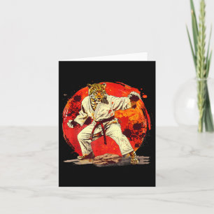 Judo Leopard Natur Kickboxen Taekwondo Martial Karte
