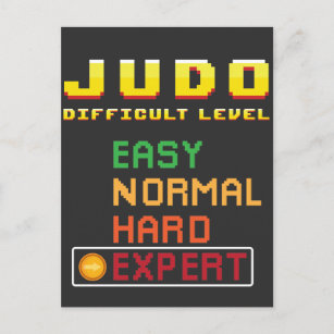 Judo Martial Arts Coach Console Experte Postkarte