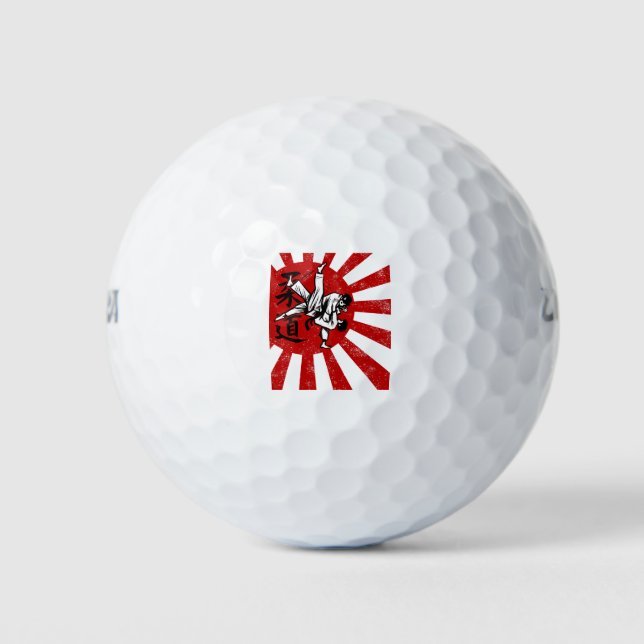 Judo Martial Arts Vintages Retro Design Golfball (Vorderseite)