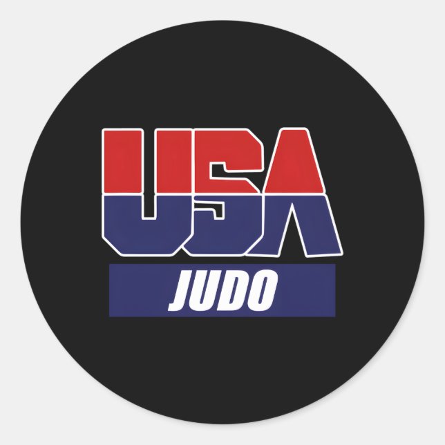 Judo Mial 2021 US-Team Runder Aufkleber (Vorderseite)