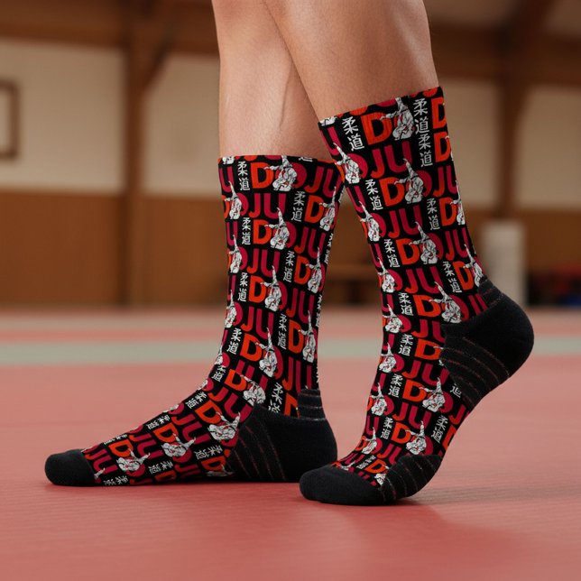 Judo-Muster - Kraftvoll und Dynamisch Socken (Von Creator hochgeladen)