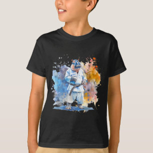 Judo Nilpferd Natur Kickboxen Taekwondo Kampfsport T-Shirt