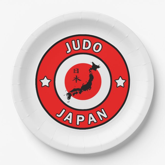 Judo Pappteller (Vorderseite)