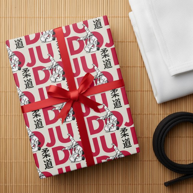 Judo Pattern - Kanji, Judoka Geschenkpapier (Von Creator hochgeladen)
