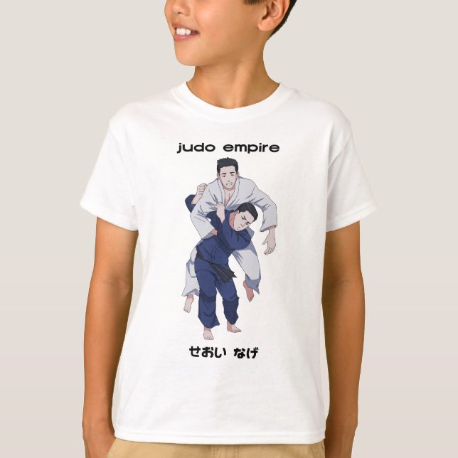 Judo-Reich-Jungen Seoi Nage T-Shirt (Vorderseite)
