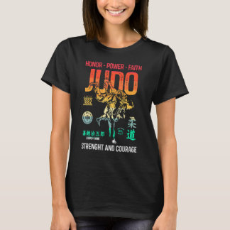 Judo Retro T-Shirt Japanischer Kampfkunst Wrestlin