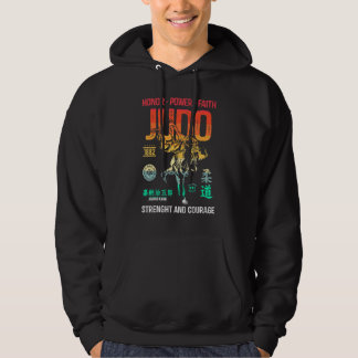 Judo Retro T-Shirt Japanischer Kampfkunst Wrestlin Hoodie