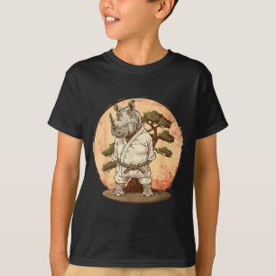 Judo Rhino Nature Kickboxen Taekwondo Kampfsport T-Shirt