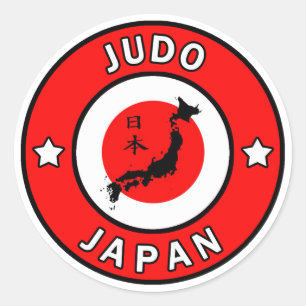 Judo Runder Aufkleber
